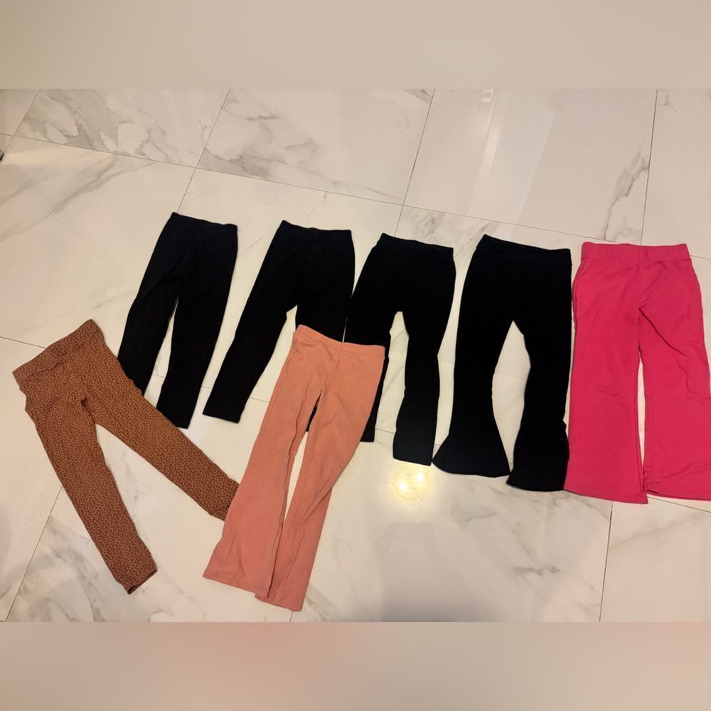 7 pairs of Kids Assorted Color Leggings #22